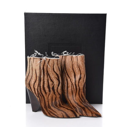 Saint Laurent Pony Hair Leopard Niki Boots 36.5 Naturale 12 of 12