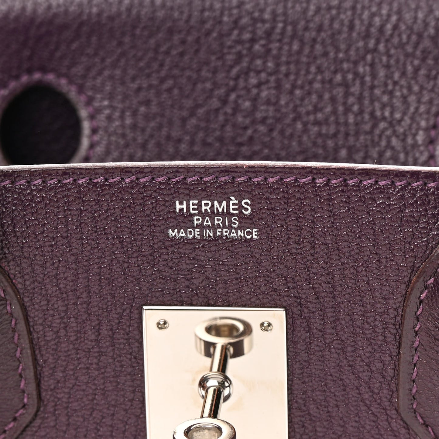 Chevre Mysore Birkin 30 Raisin