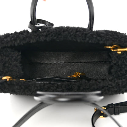 Saint Laurent Shearling Nano Sac De Jour Black 4 of 8