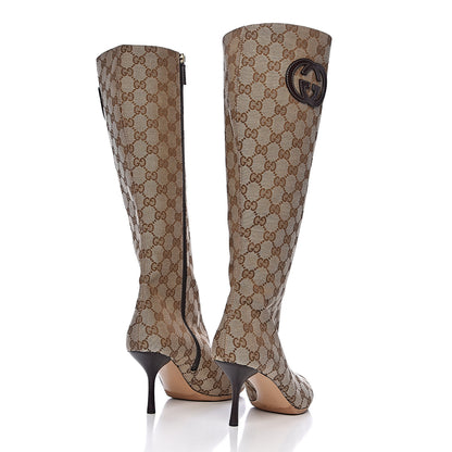 Gucci Monogram Interlocking G Knee High Boots 9 4 of 7