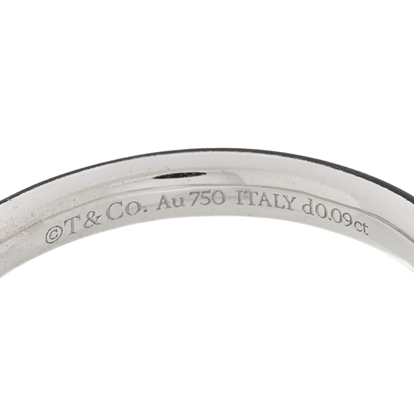 18K White Gold Diamond T T1 Ring 56 7.5