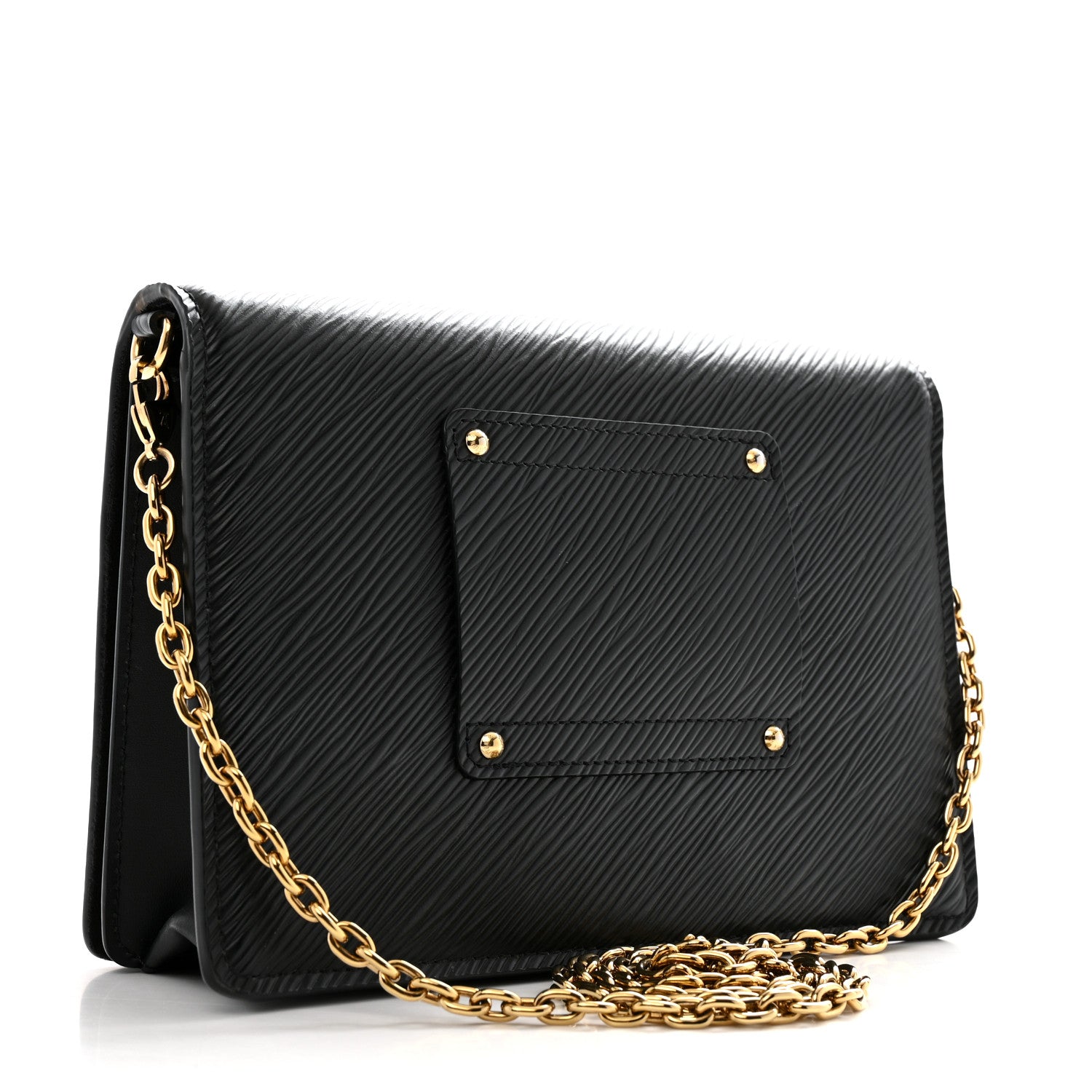 Louis Vuitton Epi Twist Belt Chain Wallet Black 3 of 12