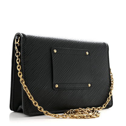 Louis Vuitton Epi Twist Belt Chain Wallet Black 3 of 12