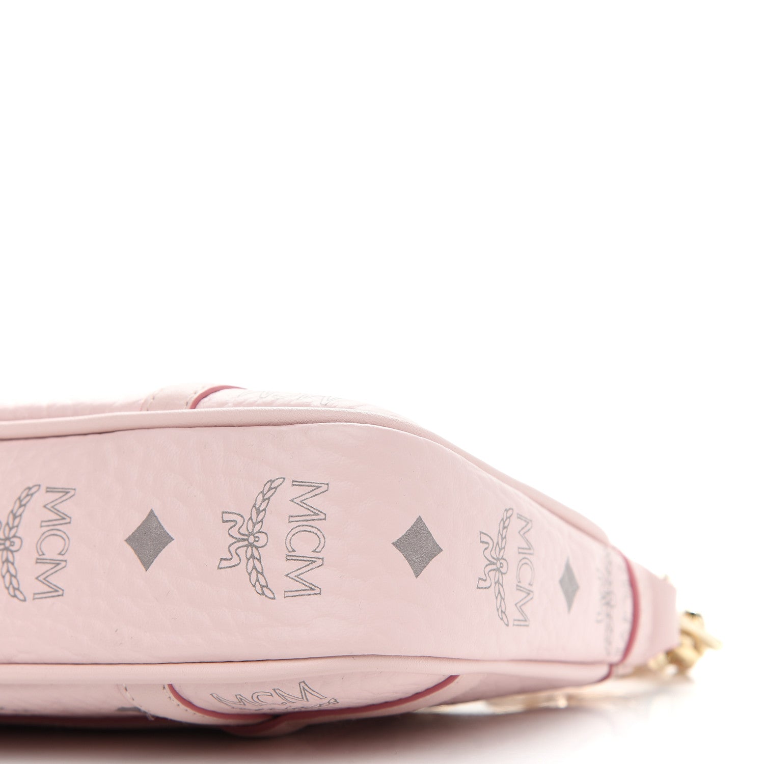 MCM Visetos Nappa Mini Delmy Chain Shoulder Bag Powder Pink 8 of 8