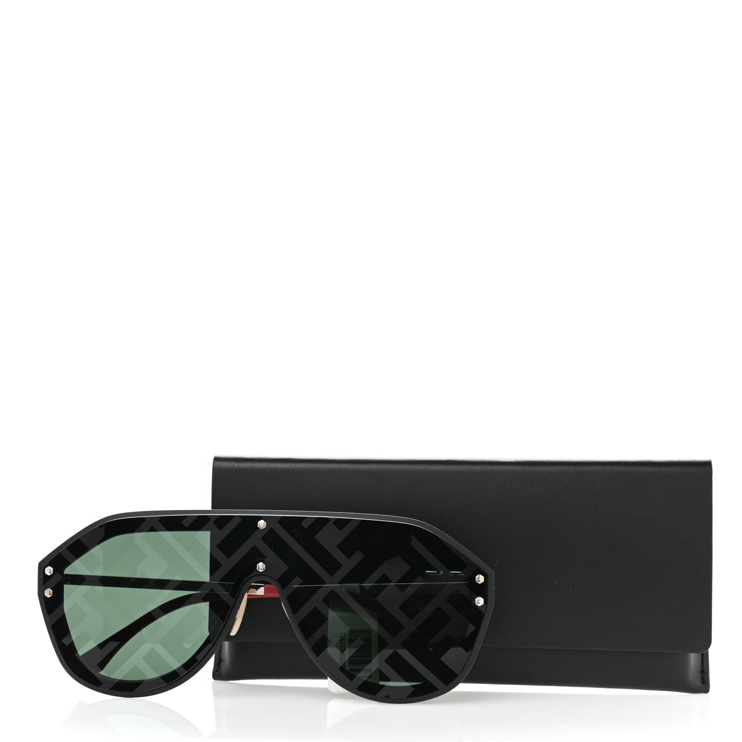 Fendi FF Fabulous Shield Sunglasses FF M0039/G/S Black Red 7 of 7