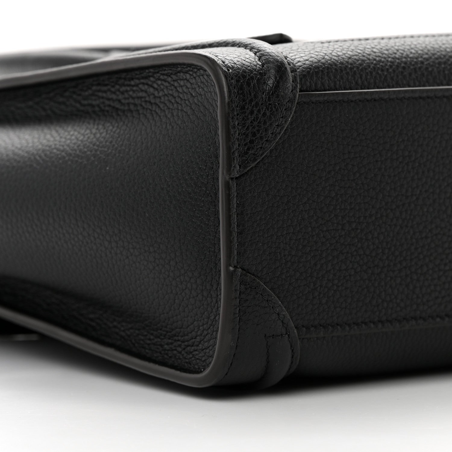 Celine Drummed Calfskin Nano Luggage Black 10 of 11