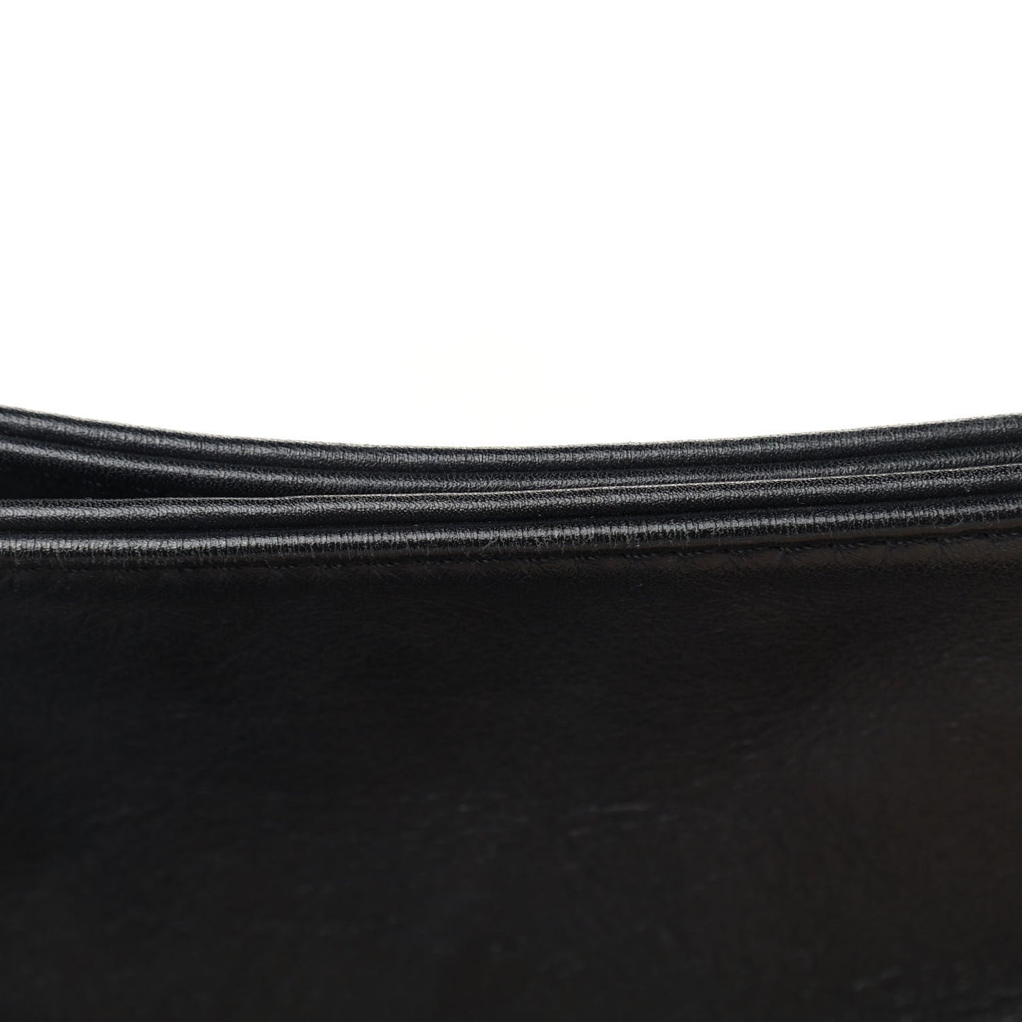 Calfskin Modern Chain Rhodoid Hobo Black