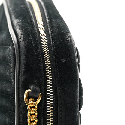 Saint Laurent Suede Matelasse Monogram Mini Lou Camera Bag Black 15 of 17
