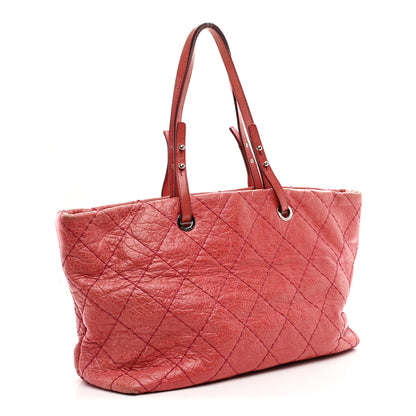 Chanel Glazed Calfskin Large On The Road Tote Pink 3 of 11