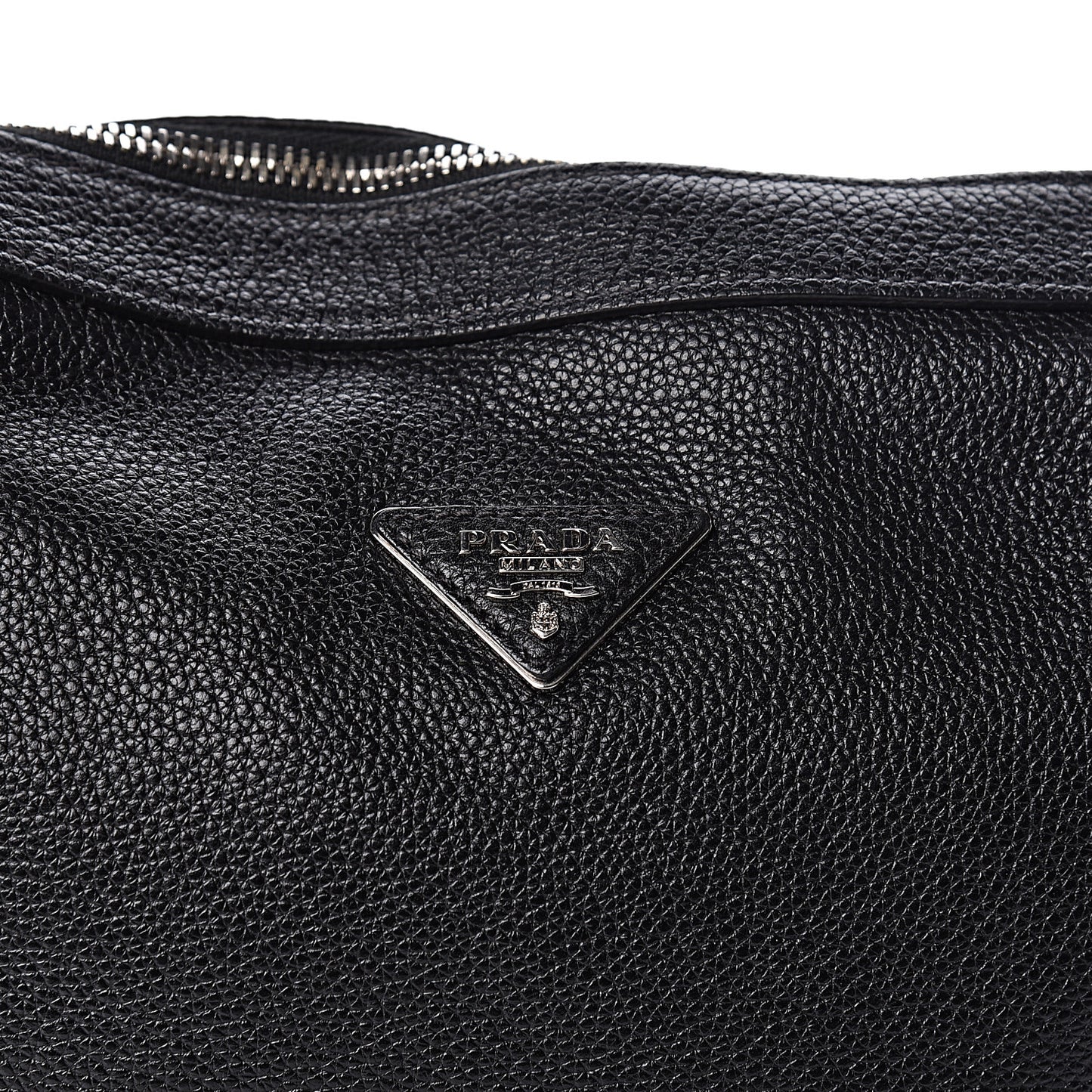Vitello Daino Shoulder Bag Black