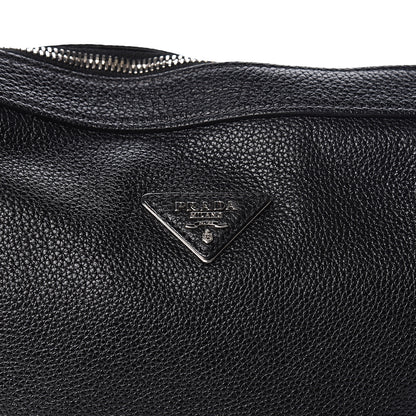 Prada Vitello Daino Shoulder Bag Black 8 of 10