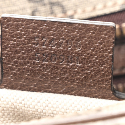 Gucci Soft GG Supreme Monogram Medium Ophidia Belt Bag Dark Brown 7 of 10