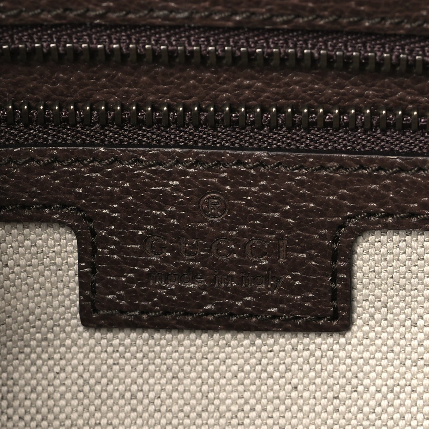 GG Supreme Monogram Textured Dollar Calfskin Web Ophidia Wristlet Shoulder Bag Beige Ebony New Acero