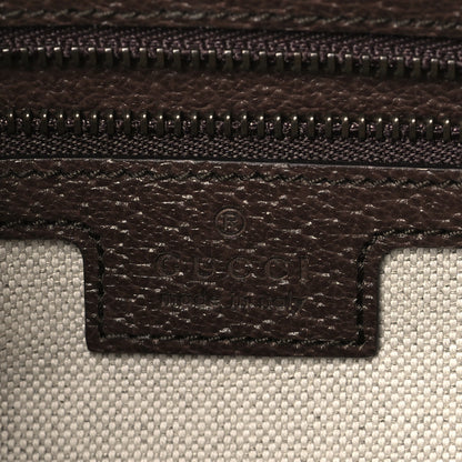 Gucci GG Supreme Monogram Textured Dollar Calfskin Web Ophidia Wristlet Shoulder Bag Beige Ebony New Acero 6 of 10