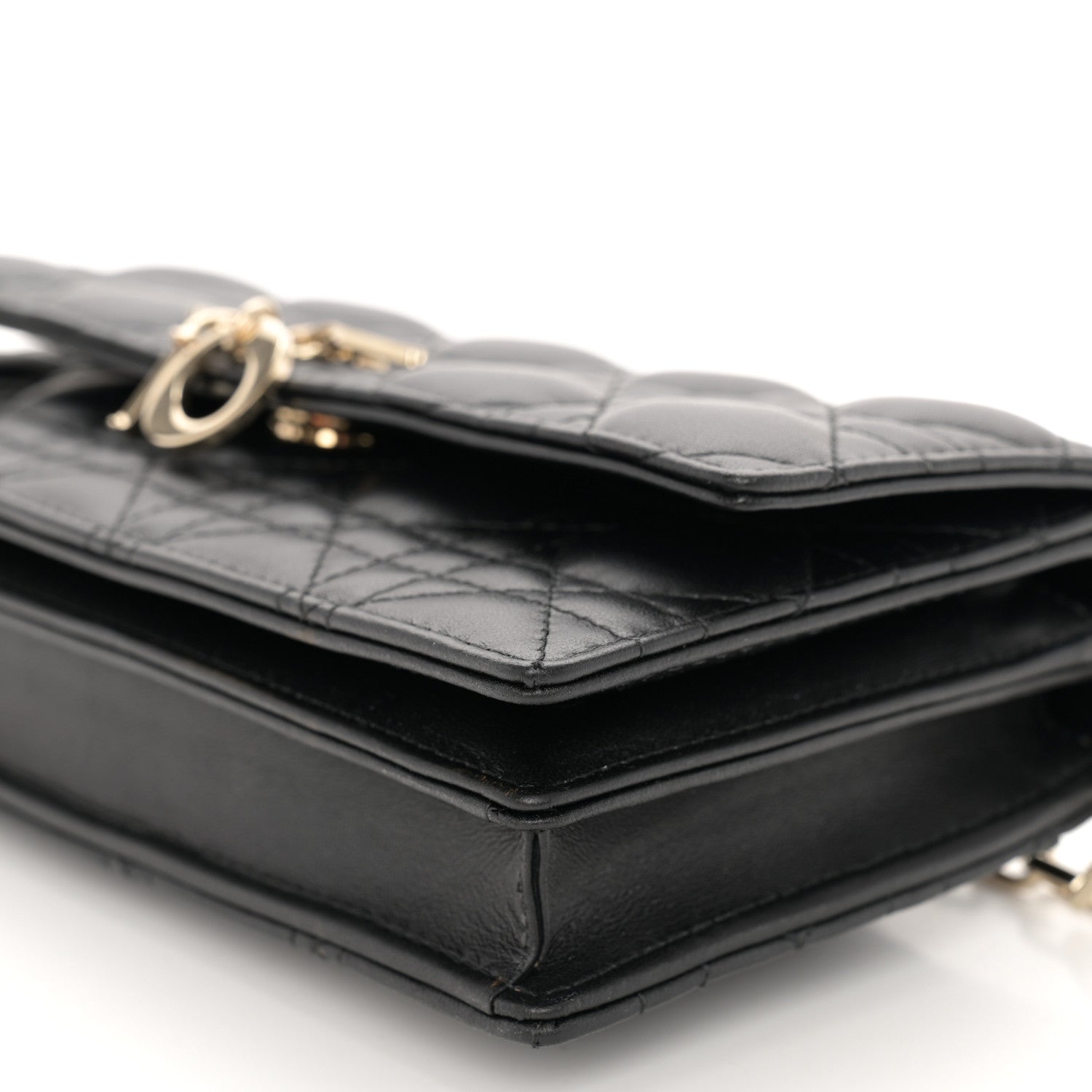 Christian Dior Lambskin Cannage Mini My Dior Bag Black 10 of 11