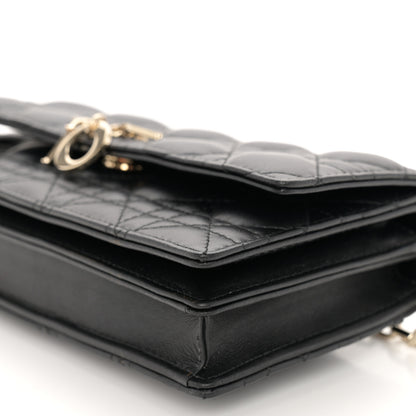 Christian Dior Lambskin Cannage Mini My Dior Bag Black 10 of 11