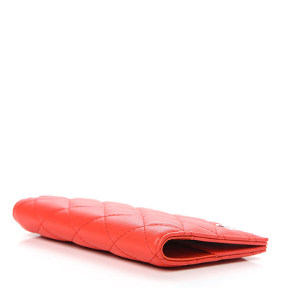 Chanel Lambskin Quilted Passport Holder Red 4 of 8