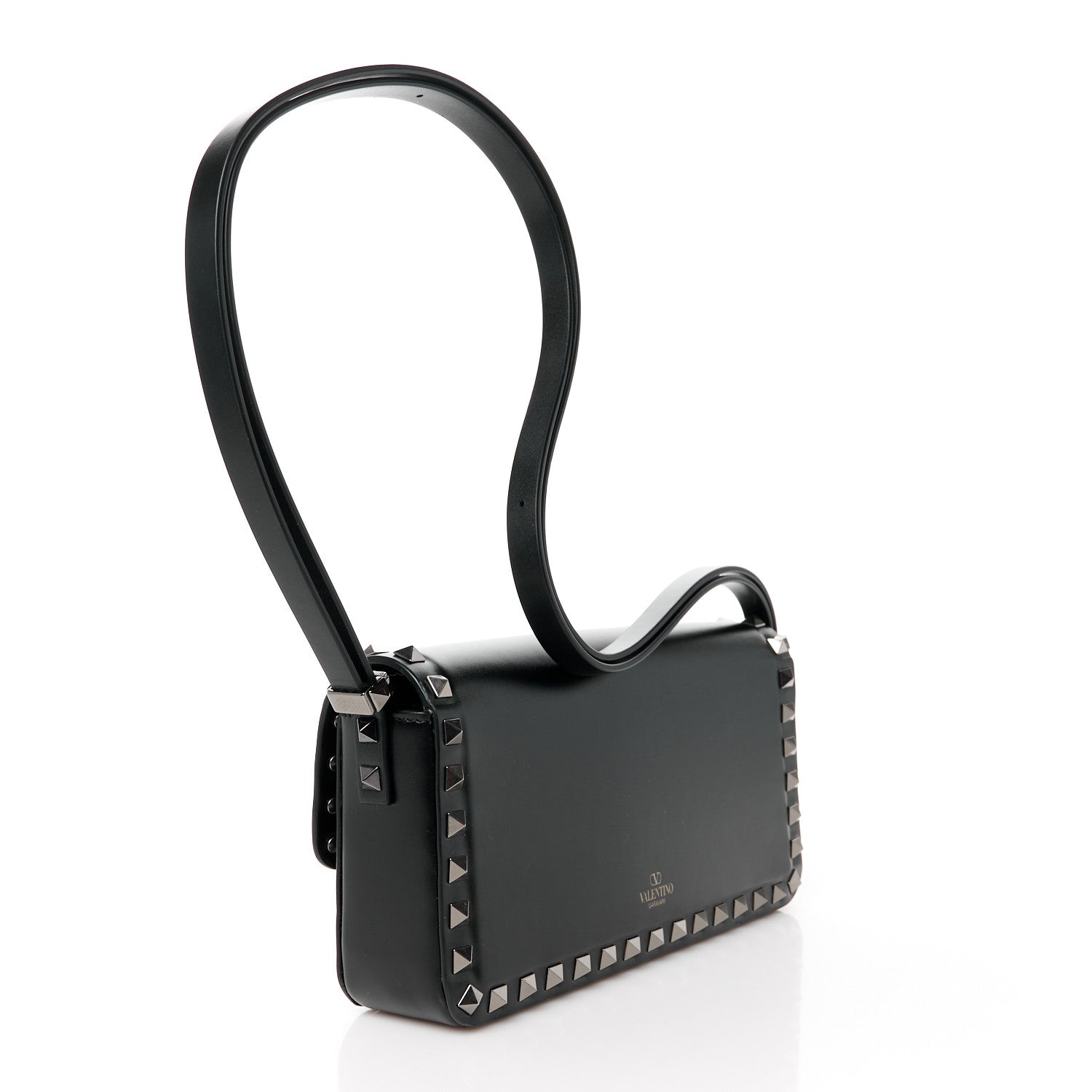 Valentino Garavani Smooth Calfskin E/W Rockstud23 Shoulder Bag Black 3 of 10