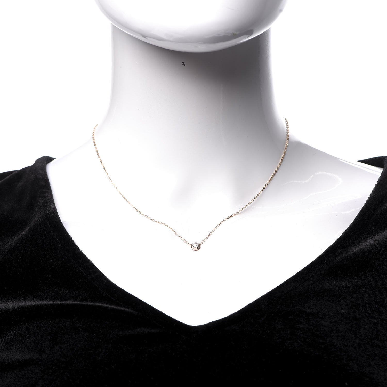 Cartier 18K Pink Gold Diamond LM D'Amour Pendant Necklace 2 of 6