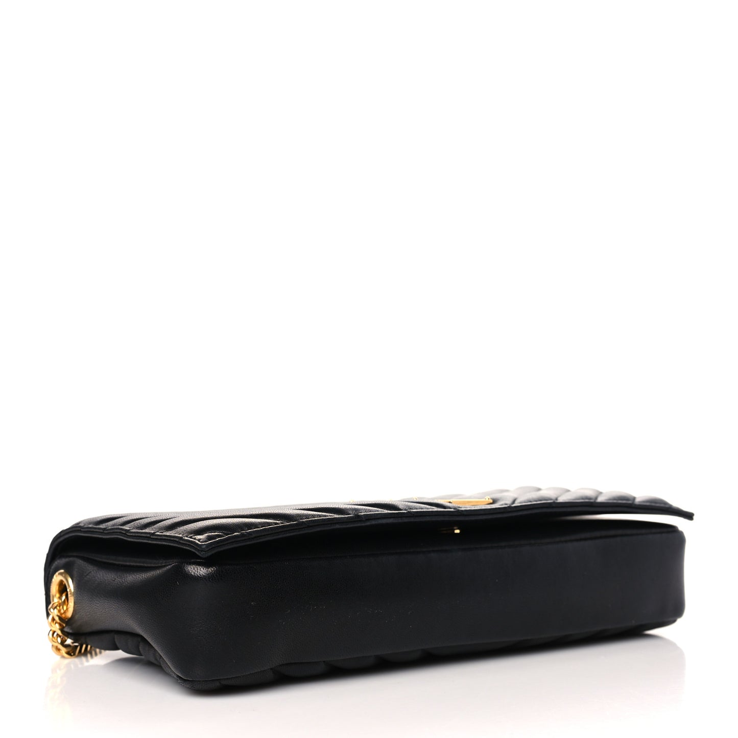 Lambskin Matelasse Monogram Kate 99 Black