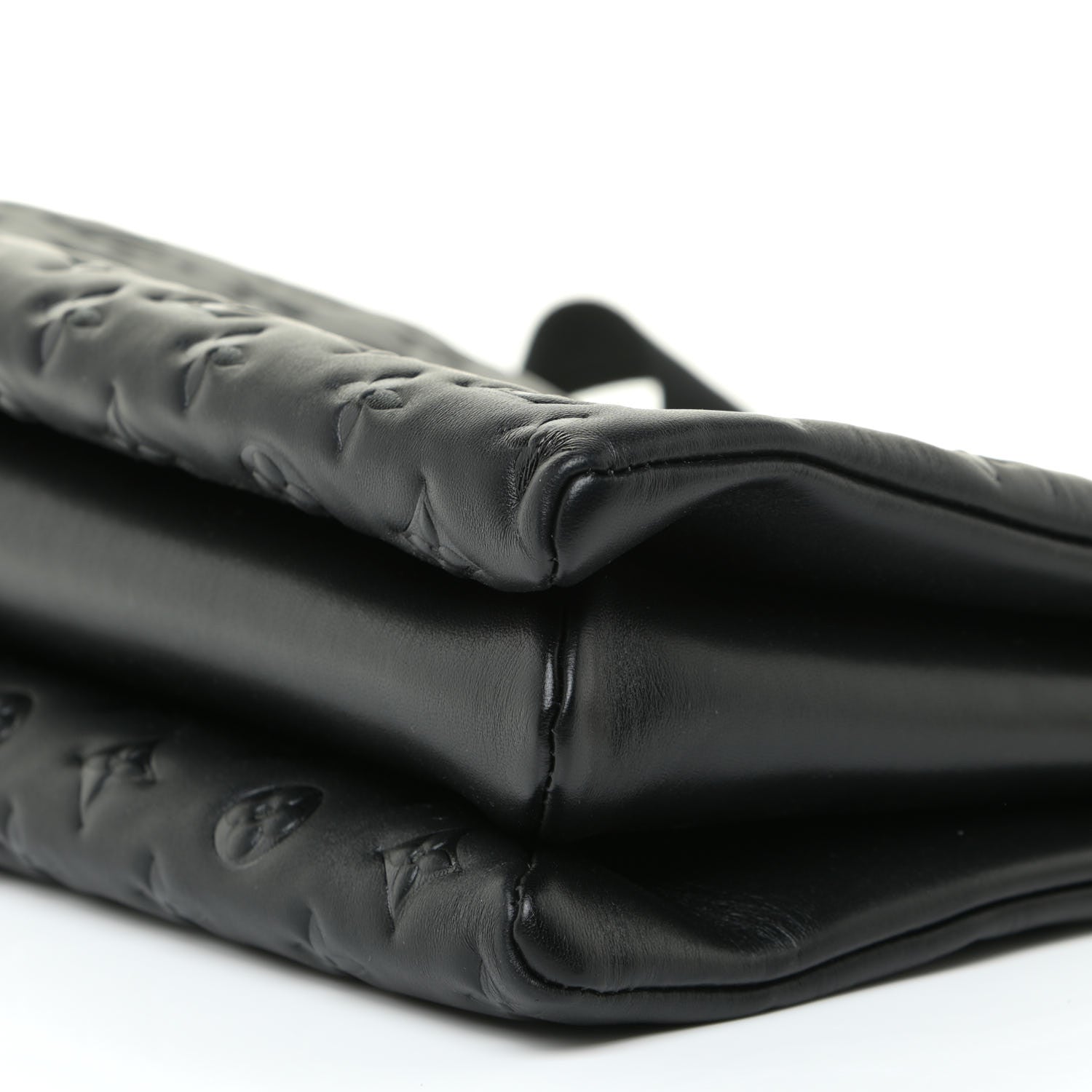 Louis Vuitton Lambskin Embossed Monogram Coussin MM Black 8 of 11