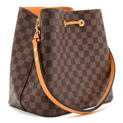 Louis Vuitton Damier Ebene Neonoe MM Safran 3 of 9