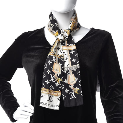 Louis Vuitton Silk Monogram Confidential Bandeau Black 2 of 6