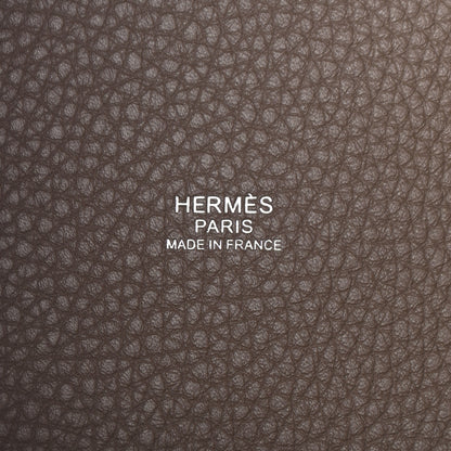 Hermes Taurillon Clemence Picotin Lock 18 PM Etoupe 6 of 9