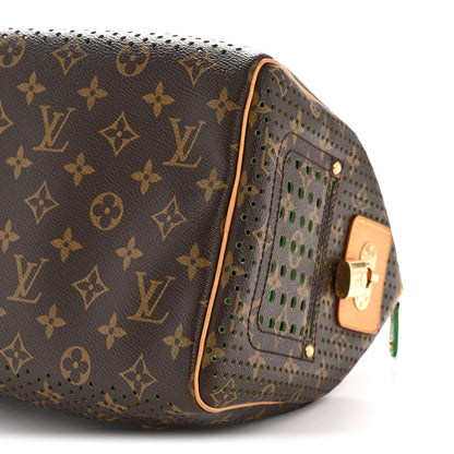 Louis Vuitton Monogram Perforated Speedy 30 Green 9 of 11