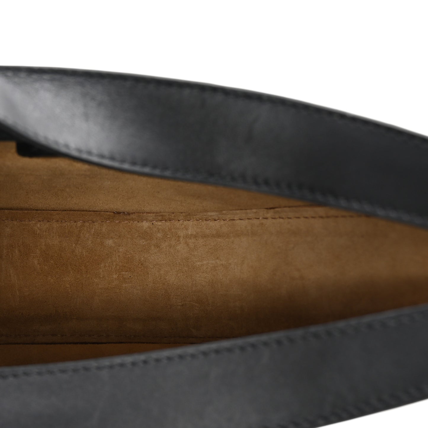 Satin Calfskin Small Anagram Luna Bag Black Pecan