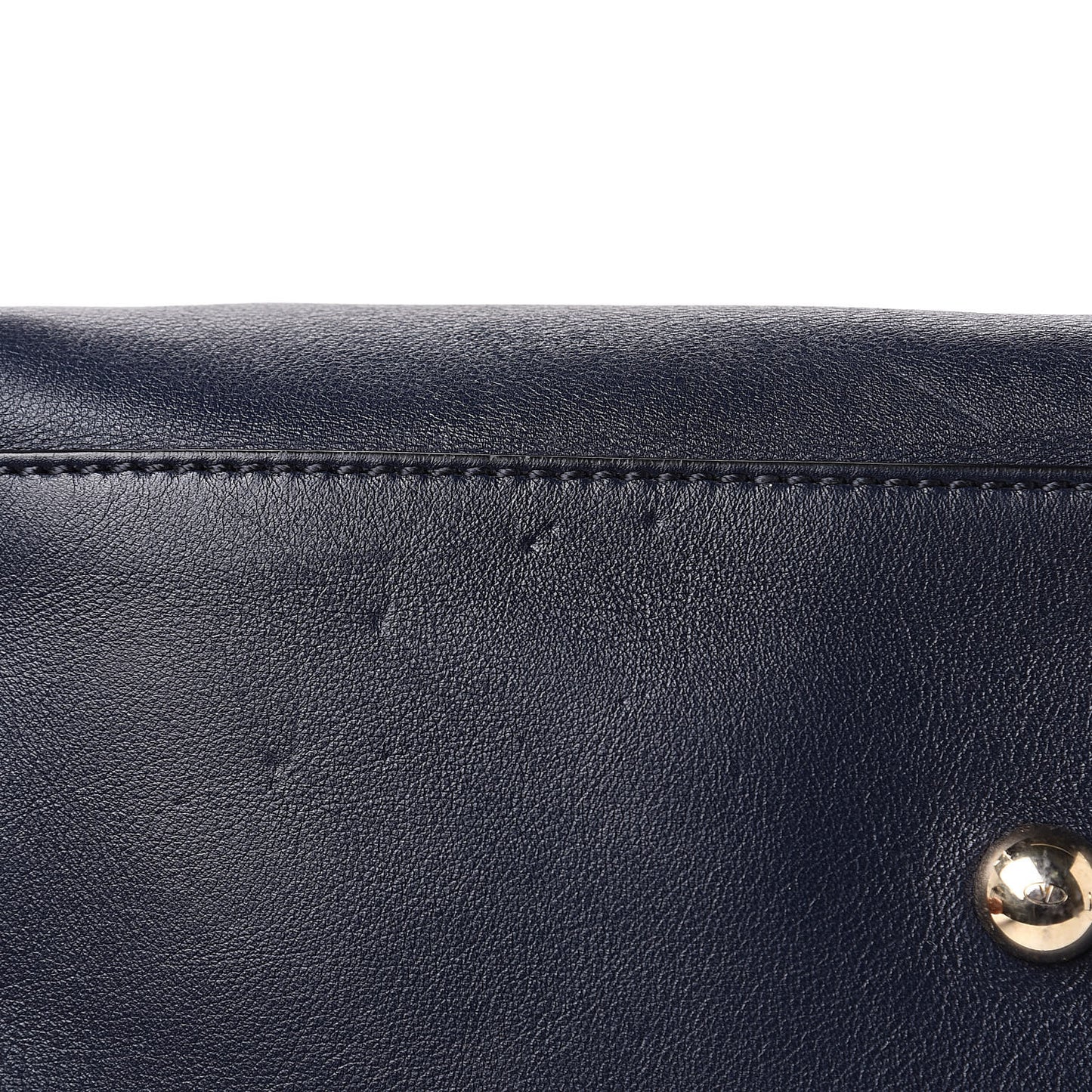 Vitello Rockstud Dome Shopper Marine