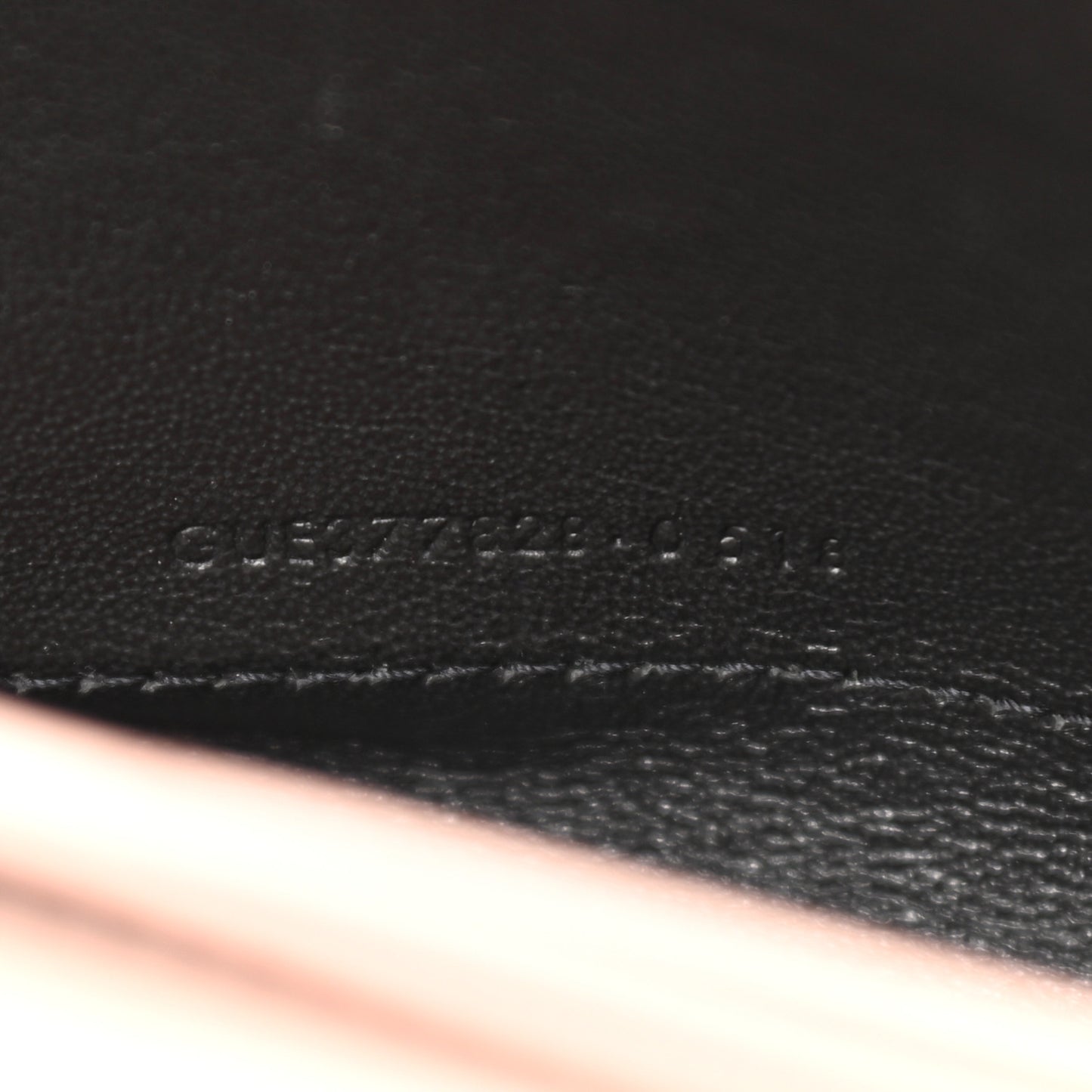 Grain De Poudre Matelasse Chevron Monogram Chain Wallet Pale Pink