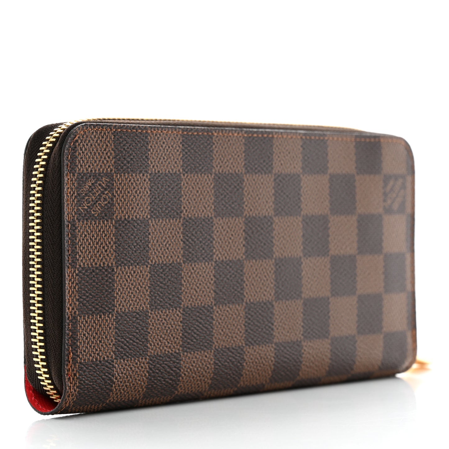 Damier Ebene 2016 Christmas Animation Zippy Wallet Rouge