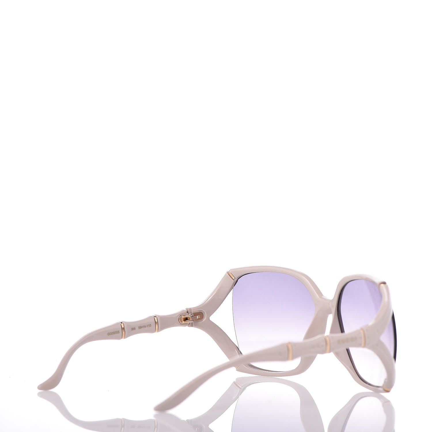 Gucci Bamboo Effect Sunglasses GG0505S White 4 of 6
