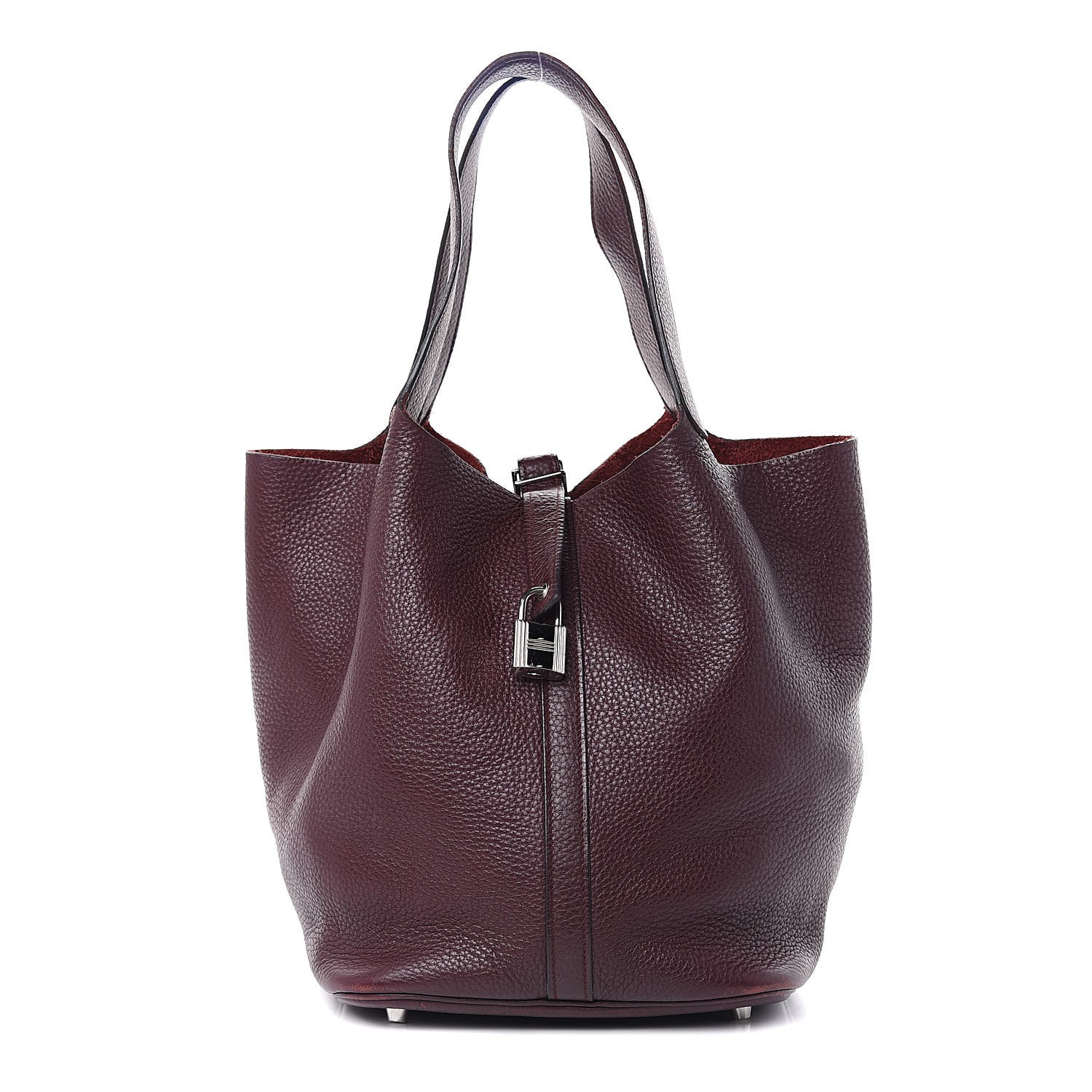 Hermes Taurillon Clemence Picotin Lock 26 GM Prune 1 of 14