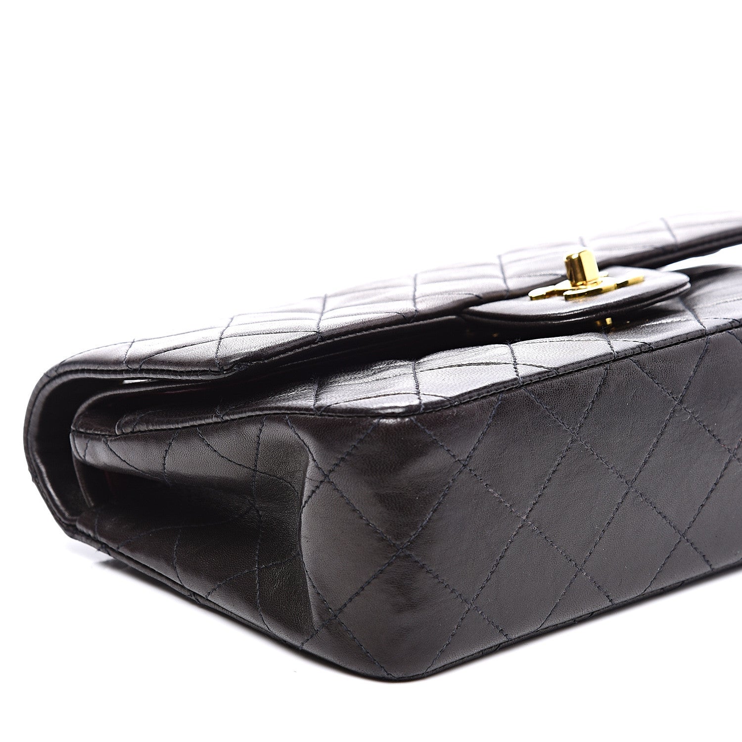 Chanel Lambskin Quilted Small Double Flap Black 8 of 10