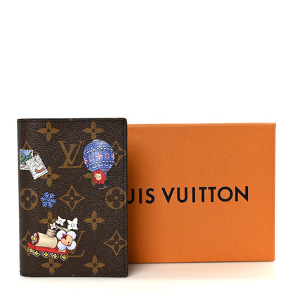 Louis Vuitton Monogram 2026 Christmas Animation Passport Cover Blue Frost 9 of 9