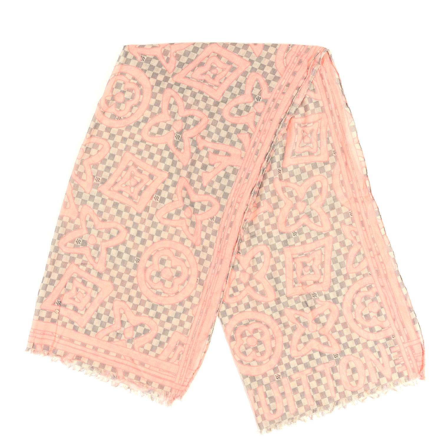 Louis Vuitton Silk Damier Azur Tahitienne Scarf 2 of 3
