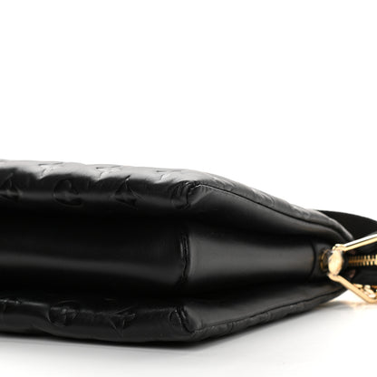 Louis Vuitton Lambskin Embossed Monogram Coussin PM Black 9 of 10