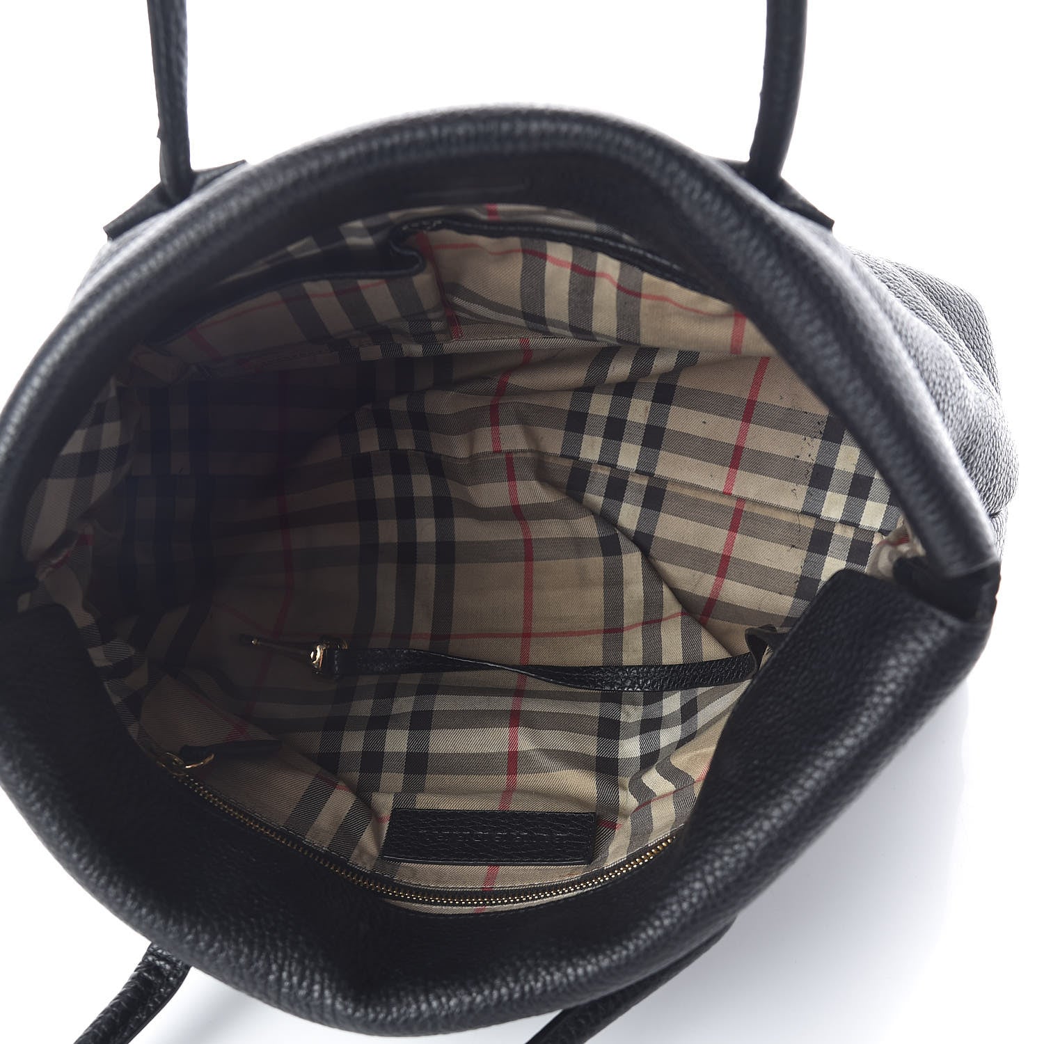 Burberry London Grainy Calfskin Medium Baynard Tote Black 5 of 11