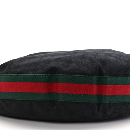 Gucci Monogram Web Bamboo Ring Hobo Black 8 of 11