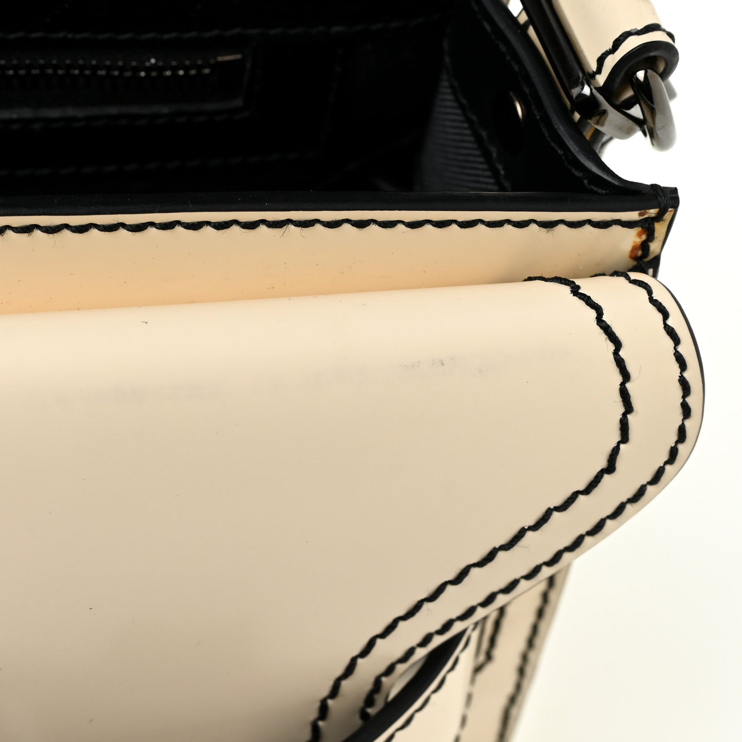 Smooth Calfskin Mini PS11 Classic Shoulder Bag White