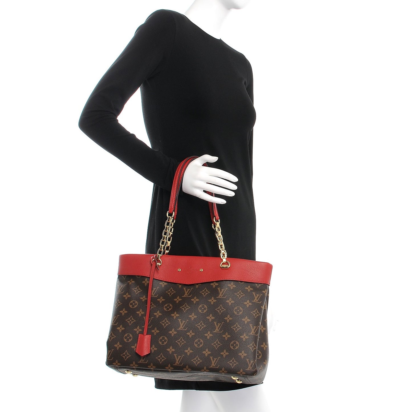 Monogram Pallas Shopper Cherry