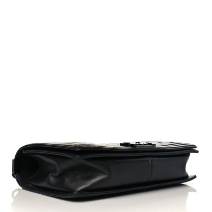 Chanel Caviar Quilted New Medium Boy Flap So Black 4 of 9