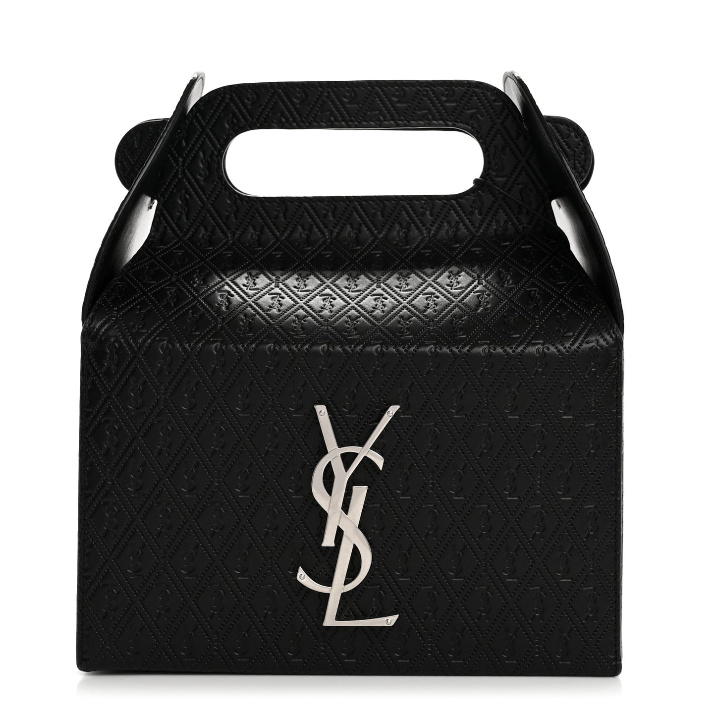 Calfskin Monogram Take Away Box Black