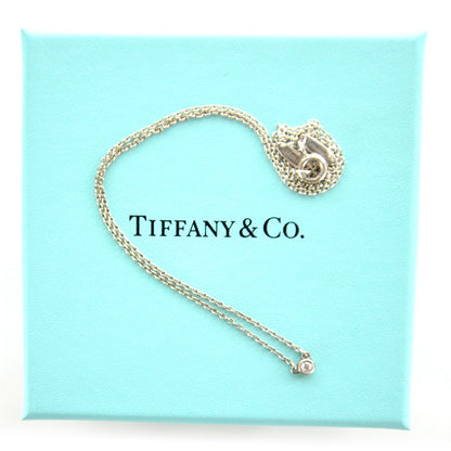 Tiffany Sterling Silver Diamond .03ct Elsa Peretti Diamonds by the Yard Pendant Necklace 4 of 4