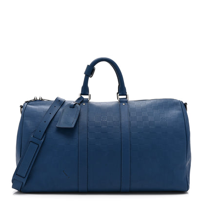 Louis Vuitton Damier Infini Keepall Bandouliere 45 Neptune 1 of 10