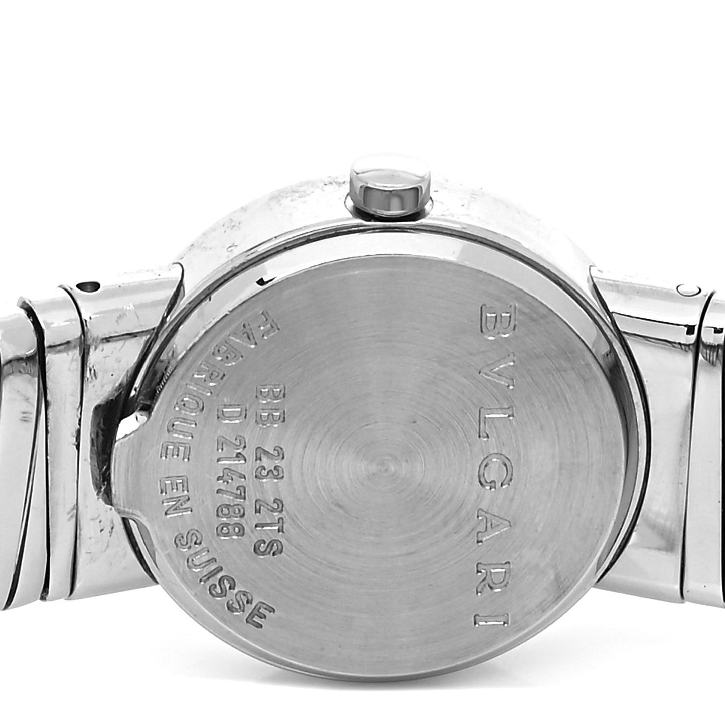 Stainless Steel 23mm Tubogas Quartz Watch Black