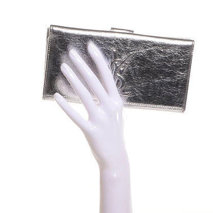 Saint Laurent Metallic Leather Belle de Jour Wallet Silver 2 of 7