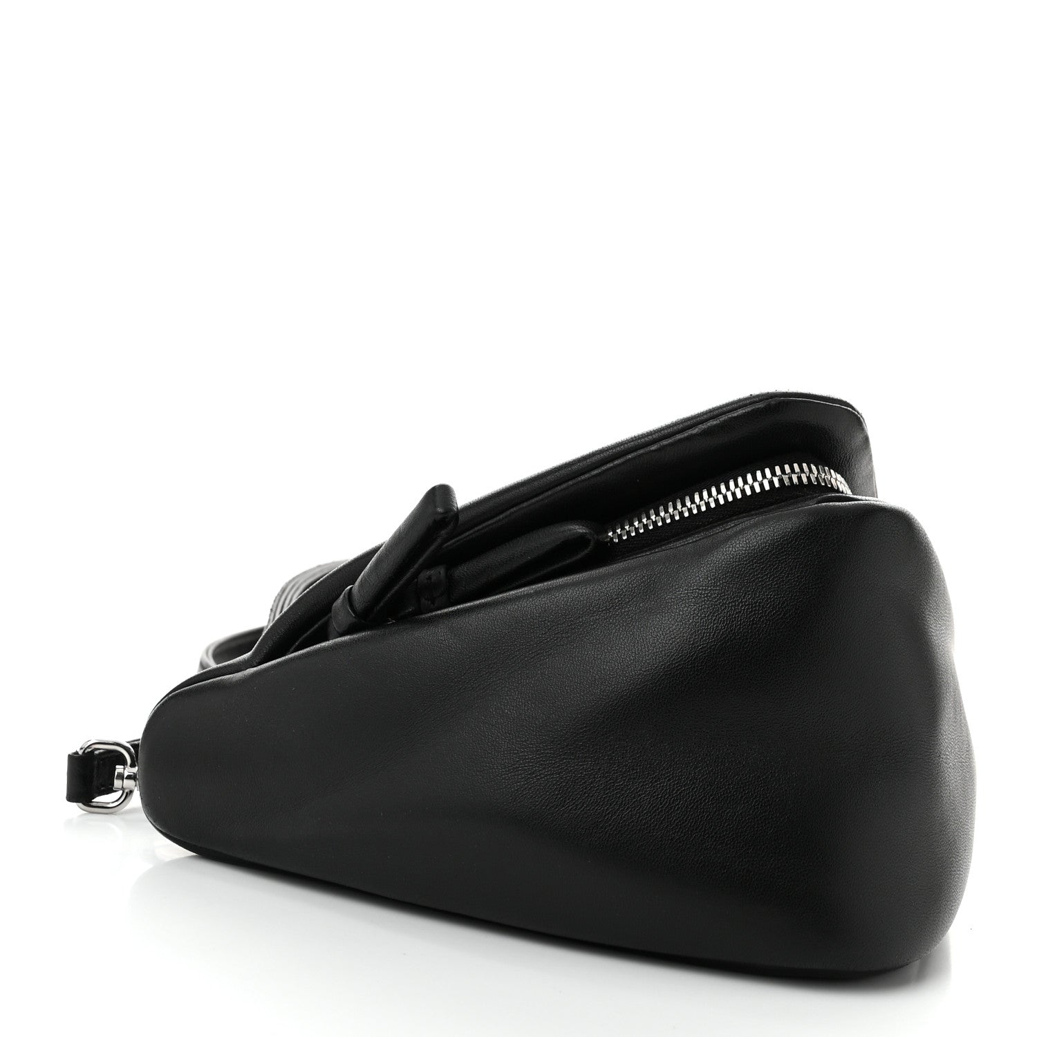 Prada Nappa Padded Signaux Triangle Crossbody Black 4 of 10